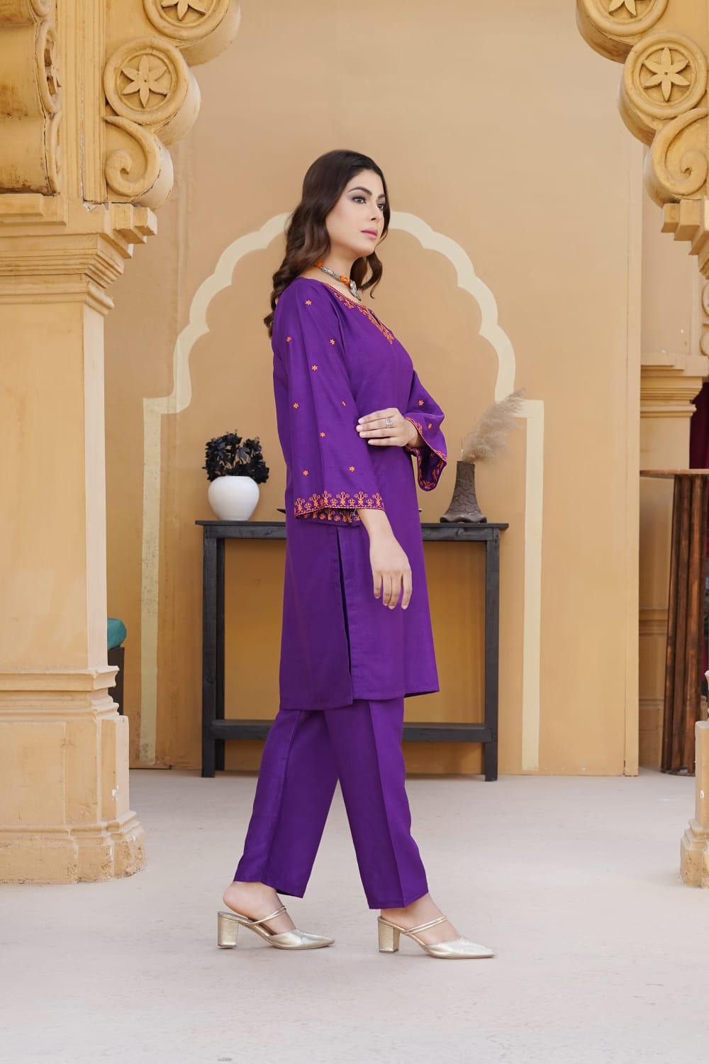 Pocket Embroidery 2-Piece Suit - The Mak's Store
