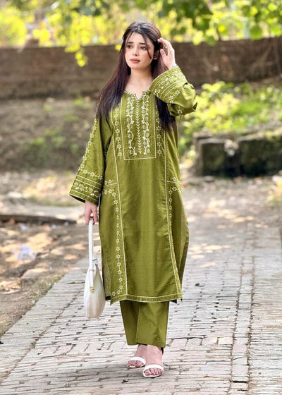UFAQ EMBROIDERY 2 Piece - Lawn