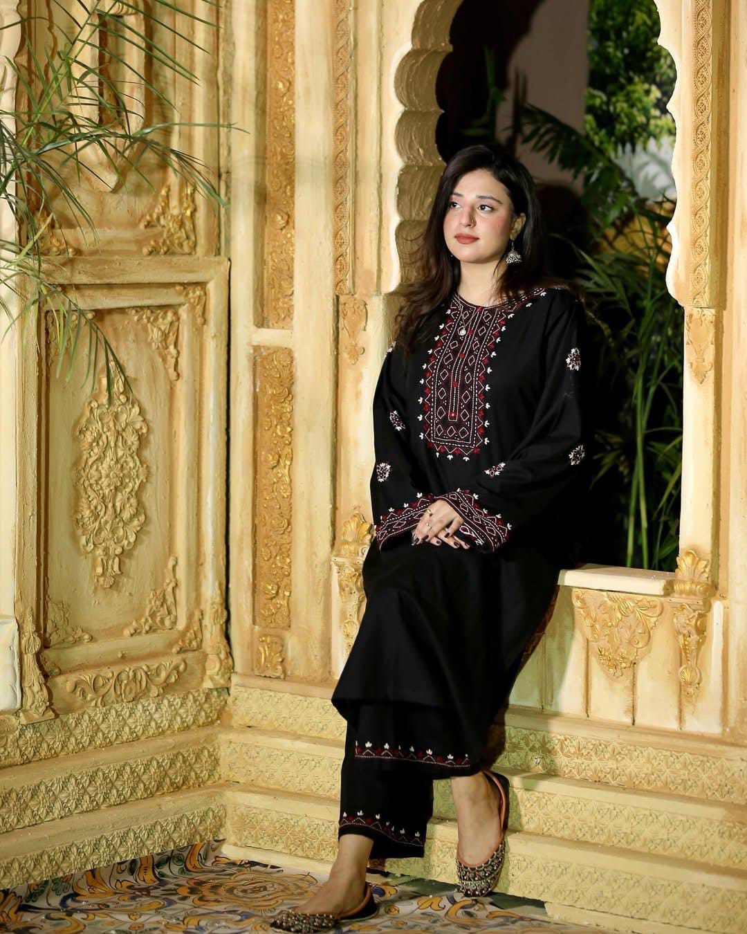 SINDHI EMB LONG LENGHT  EMBROIDERY PALAZO