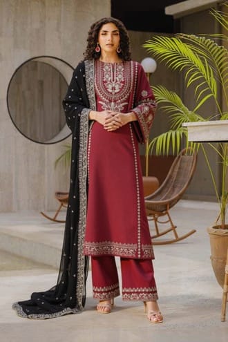 ROYAL PRET -EMB 3PC with Trouser