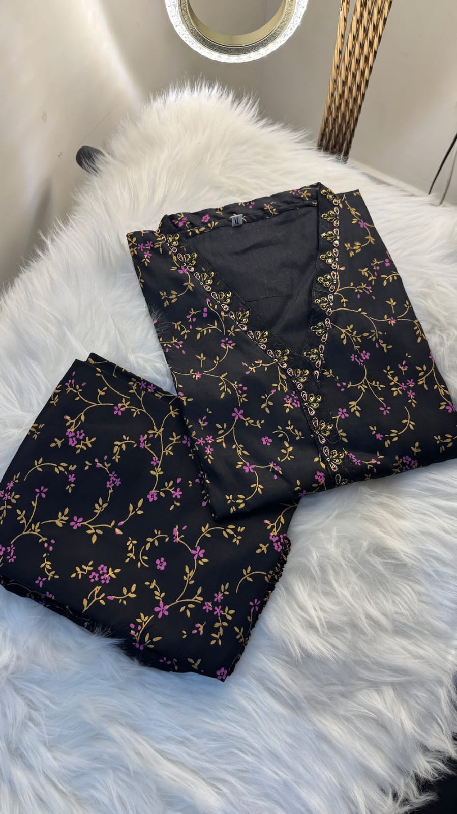 MIDNIGHT GOLD PRINTED 2PC