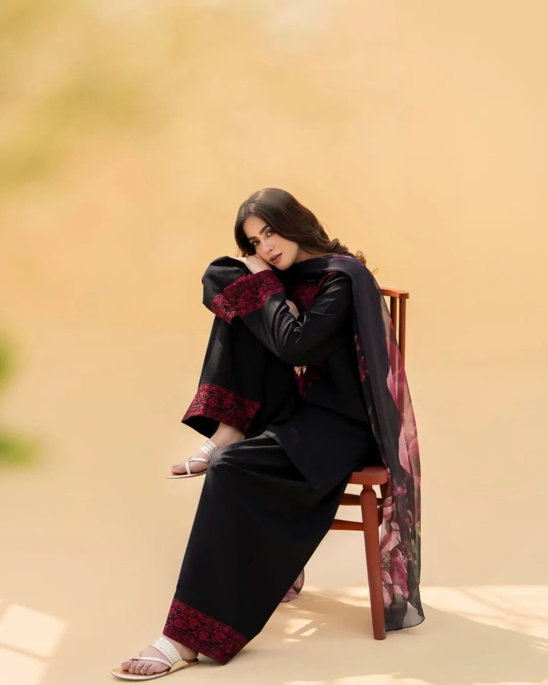 MAHI-NOOR EMBROIDERY 3PC-LILEN