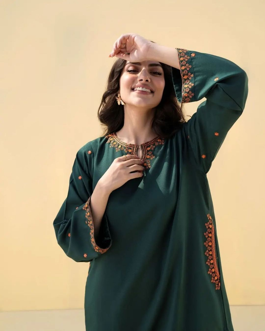 AFREEN Embroidered 2-Piece Dress     .