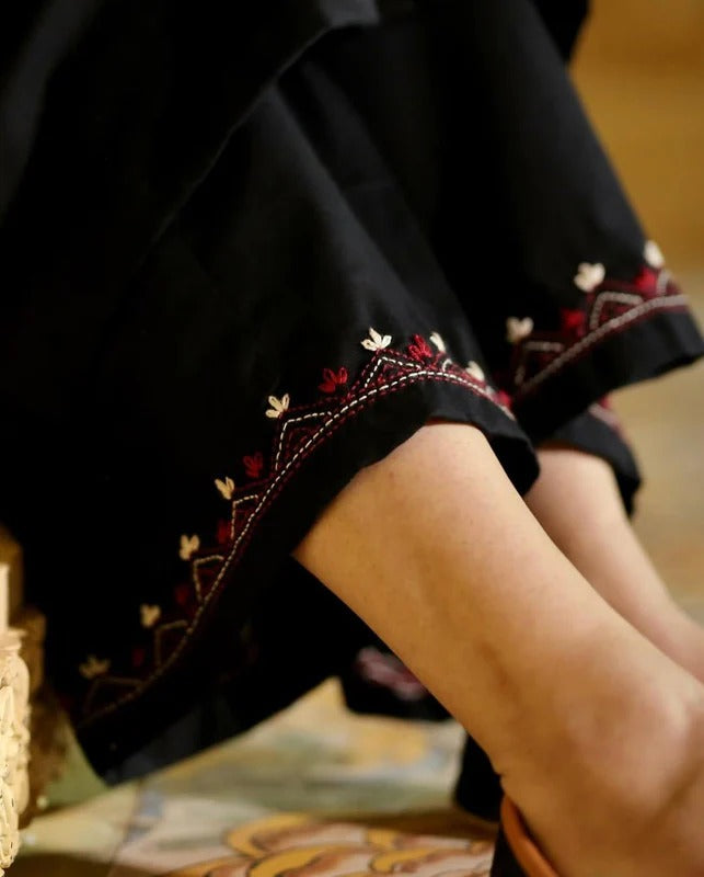 SINDHI EMB LONG LENGHT  EMBROIDERY PALAZO