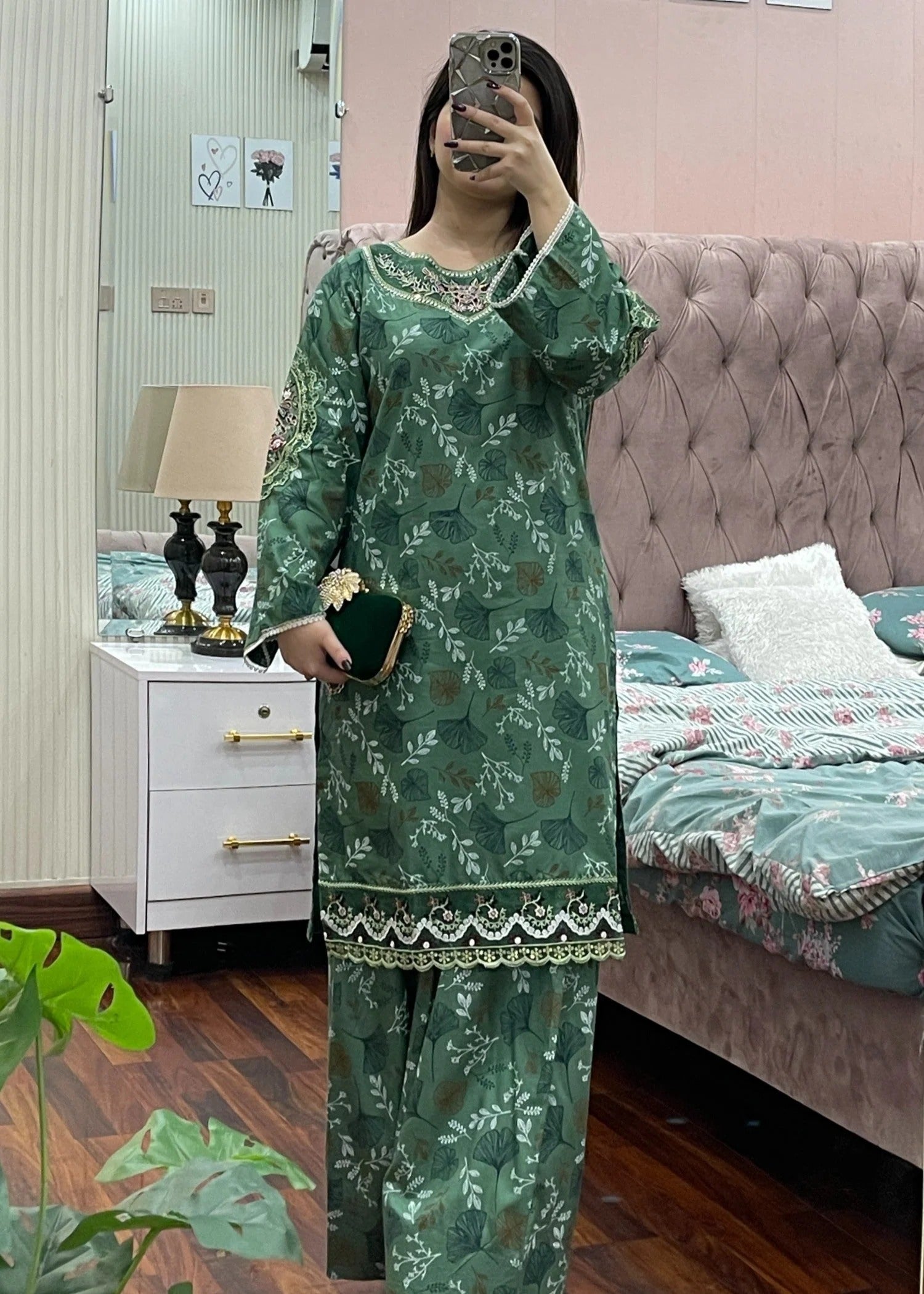WAFA EMBROIDERED 2PC - Love Shopi